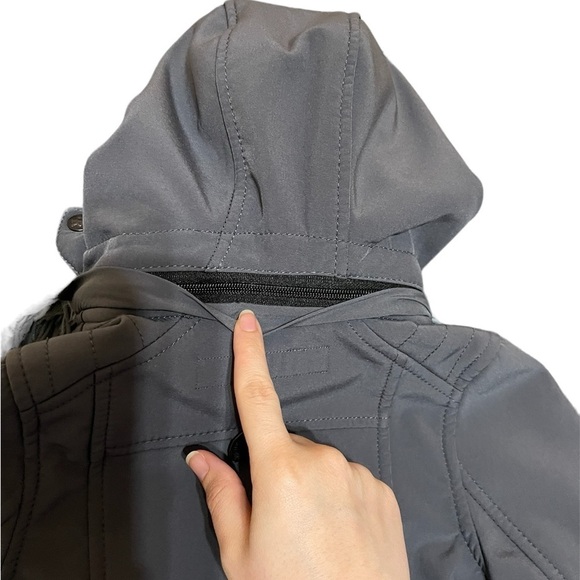 Urban Republic 2T waterproof coat with detachable hood grey black - Picture 6 of 6